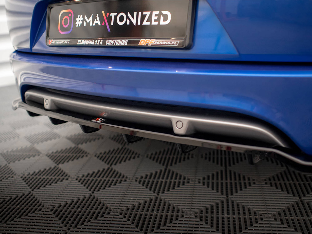 Maxton Rear Splitter (Vertical Bars) Renault Megane GT Line Grandtour Mk3 Facelift
