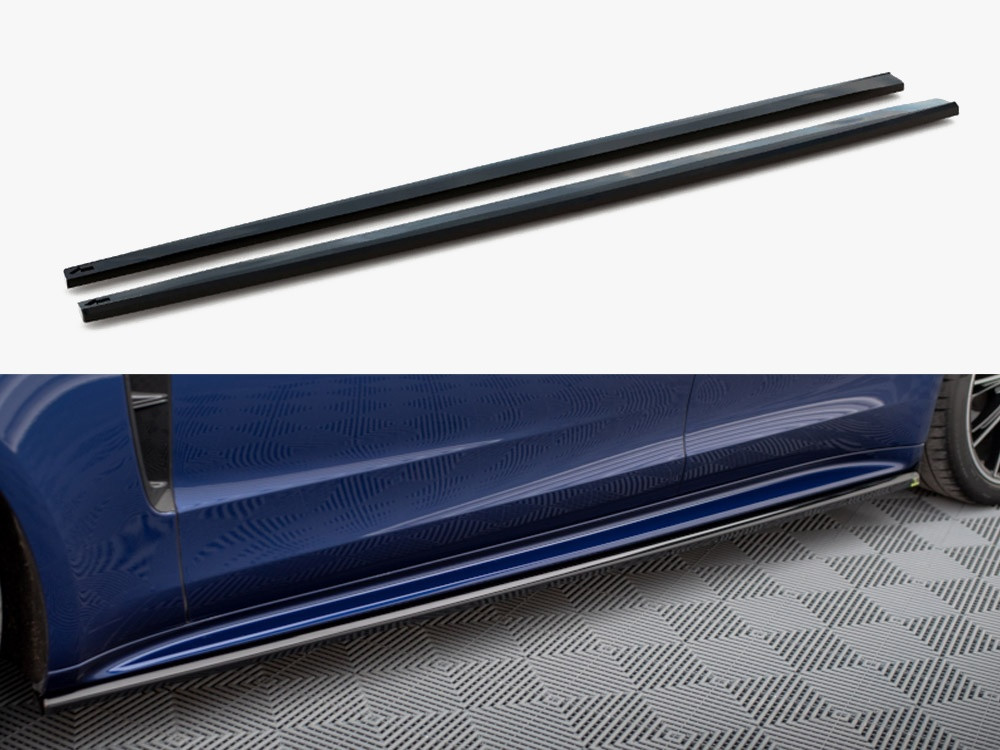 Maxton Side Skirts Diffusers Porsche Panamera E-Hybrid 971 Facelift