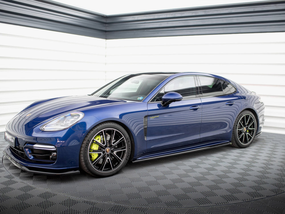 Maxton Side Skirts Diffusers Porsche Panamera E-Hybrid 971 Facelift