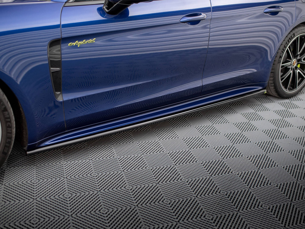 Maxton Side Skirts Diffusers Porsche Panamera E-Hybrid 971 Facelift