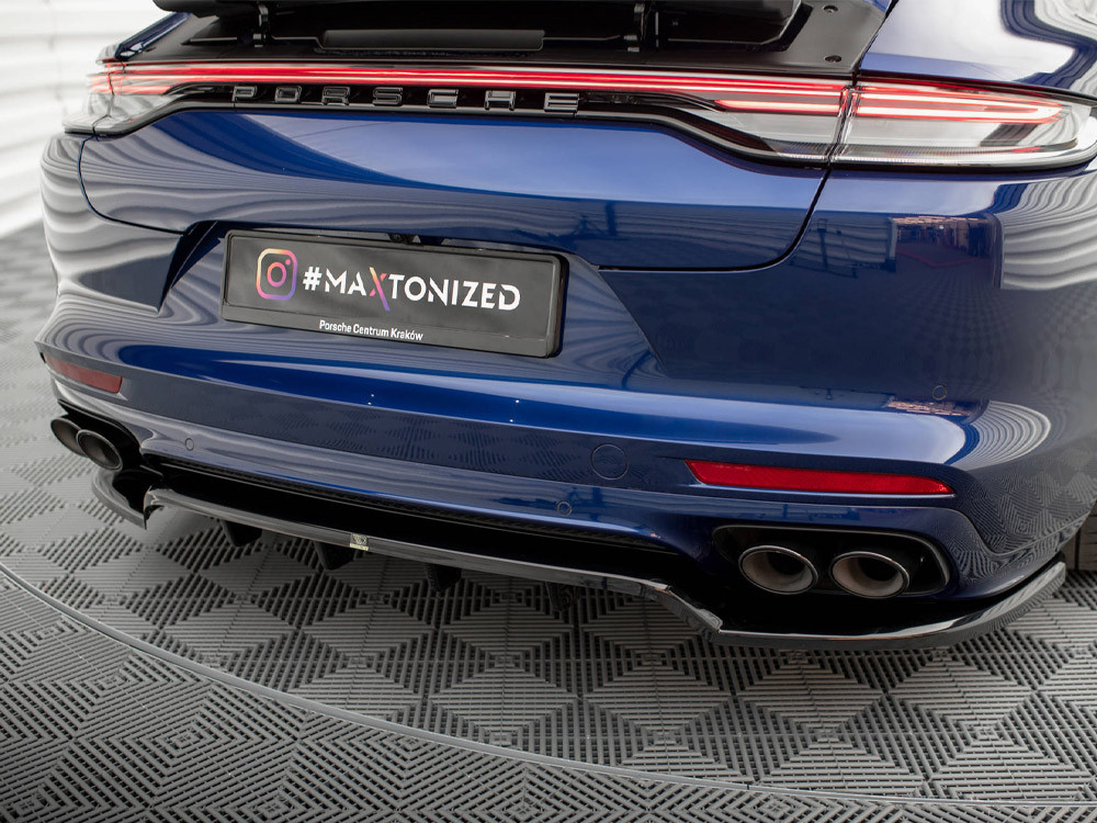 Maxton Rear Splitter (Vertical Bars) Porsche Panamera E-Hybrid 971 Facelift Maxton Rear Splitter (Vertical Bars) Porsche Panamera E-Hybrid 971 Facelift