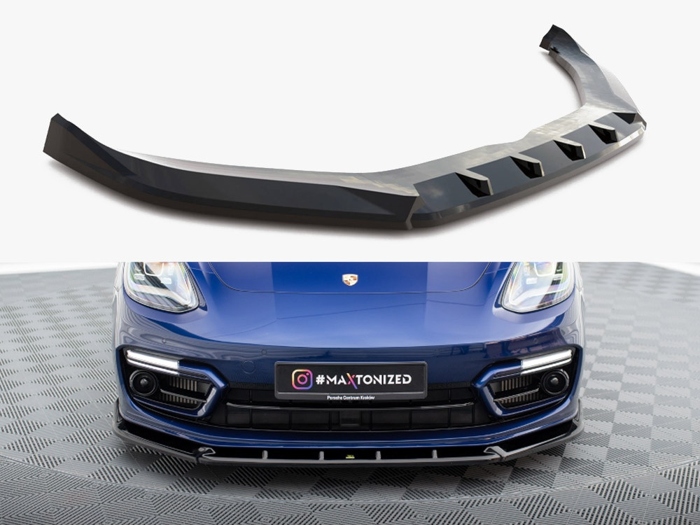 Maxton Front Splitter V.2 Porsche Panamera E-Hybrid 971 Facelift Maxton Front Splitter V.2 Porsche Panamera E-Hybrid 971 Facelift