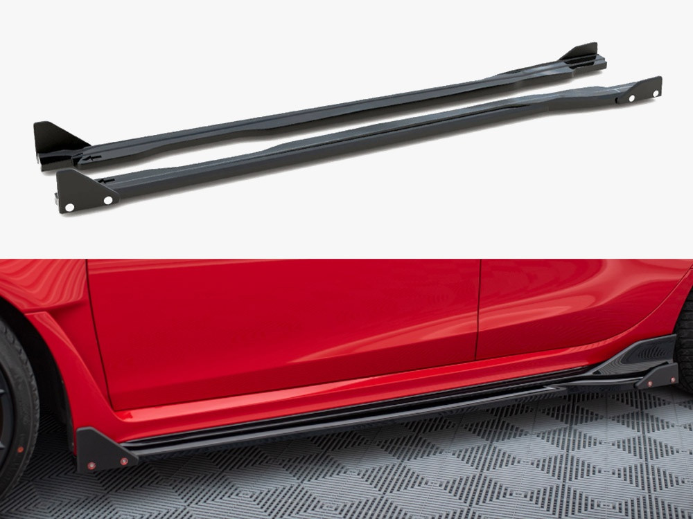Maxton Side Skirts Diffusers V.1 + Flaps Honda Civic Type-R Mk 11 Maxton Side Skirts Diffusers V.1 + Flaps Honda Civic Type-R Mk 11