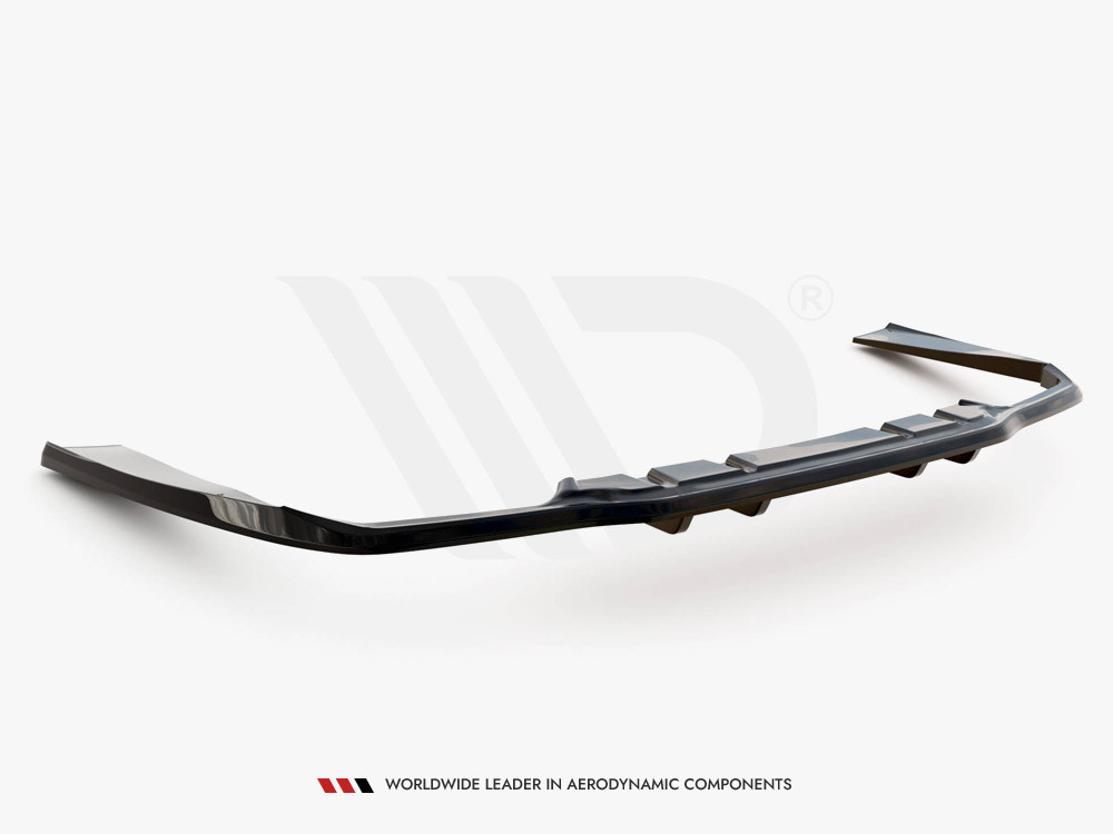 Maxton Rear Splitter (Vertical Bars) Mercedes-AMG C63 Sedan / Estate W205 Facelift