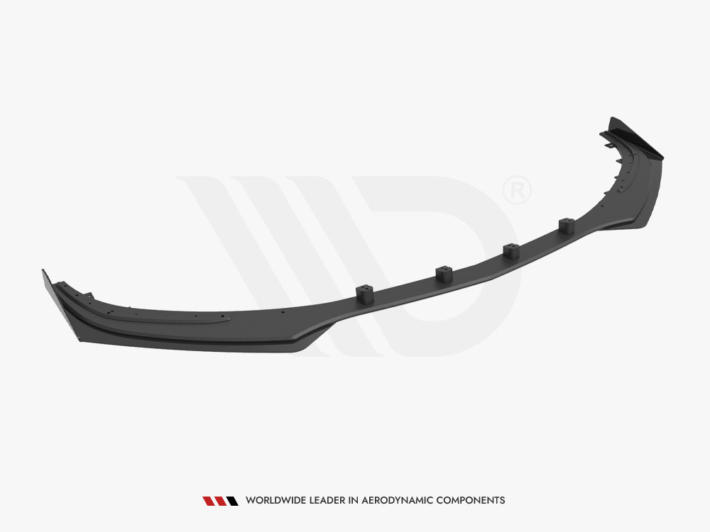 Maxton Street PRO Front Splitter + Flaps Mercedes-AMG C63 Sedan / Estate W205 Facelift