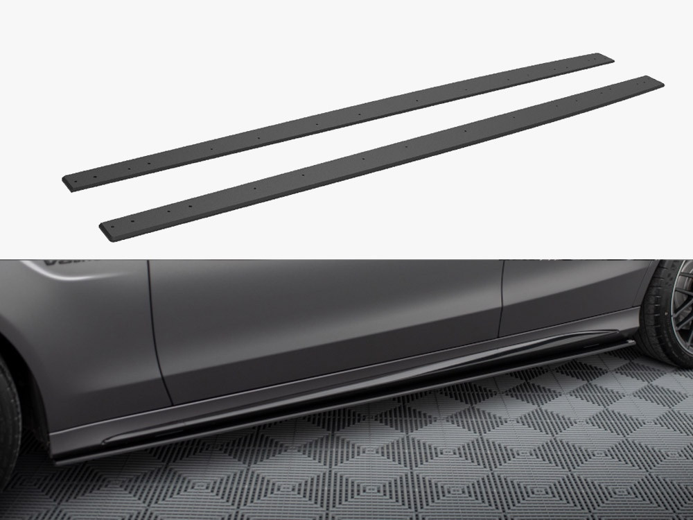 Maxton Street PRO Side Skirts Diffusers Mercedes-AMG C63 Sedan / Estate W205 Facelift