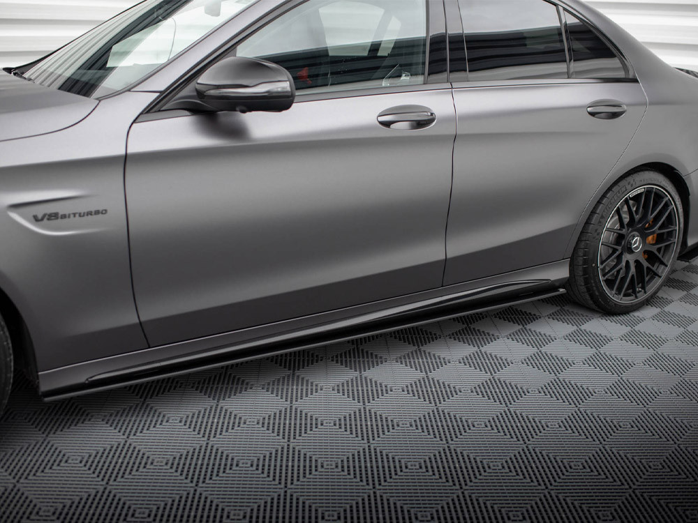 Maxton Street PRO Side Skirts Diffusers Mercedes-AMG C63 Sedan / Estate W205 Facelift