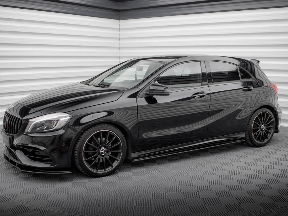 Maxton Street PRO Side Skirts Diffusers Mercedes-Benz A AMG-Line W176 Facelift