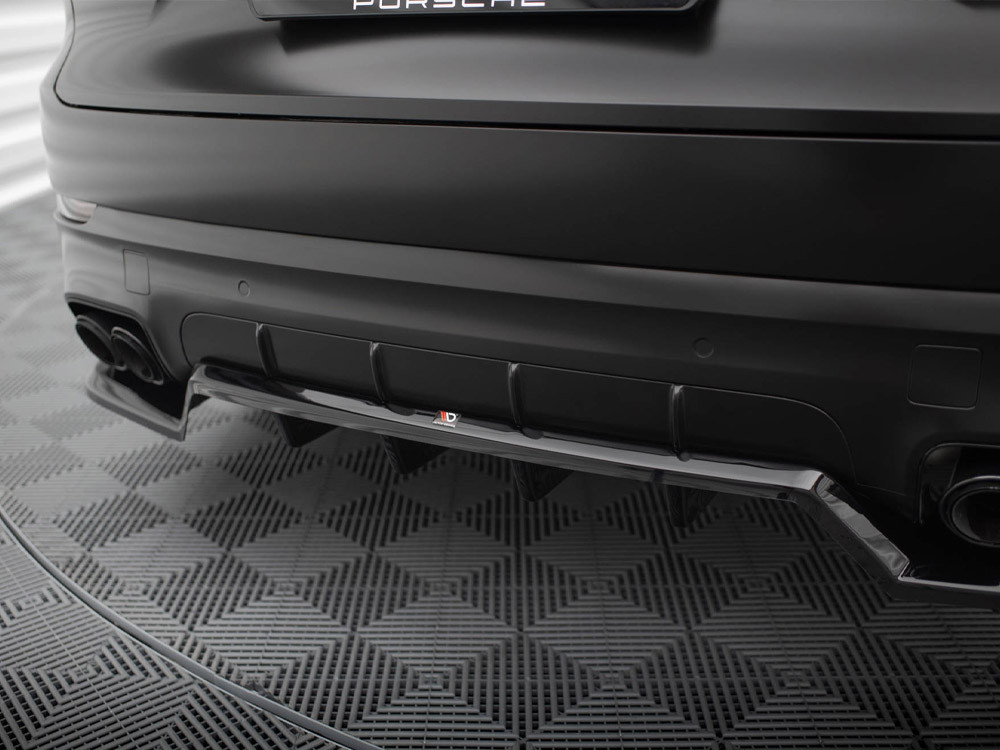 Maxton Rear Splitter (Vertical Bars) Porsche Cayenne Sport Design Mk3 Maxton Rear Splitter (Vertical Bars) Porsche Cayenne Sport Design Mk3