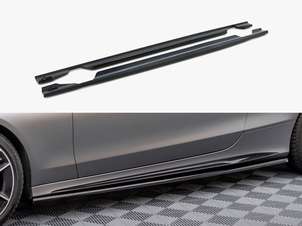 Maxton Side Skirts Diffusers Mercedes-AMG C43 Coupe C205 Facelift