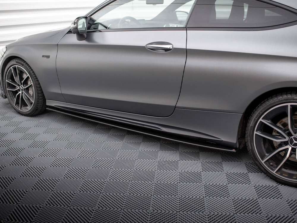 Maxton Street PRO Side Skirts Diffusers Mercedes-AMG C43 Coupe C205 Facelift