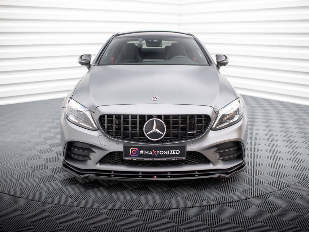 Maxton Front Splitter V.2 Mercedes-AMG C43 Coupe / Sedan / Estate C205 / W205 / S205 Facelift