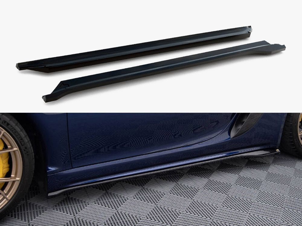 Maxton Side Skirts Diffusers Porsche 718 Cayman GT4 RS 982c Maxton Side Skirts Diffusers Porsche 718 Cayman GT4 RS 982c