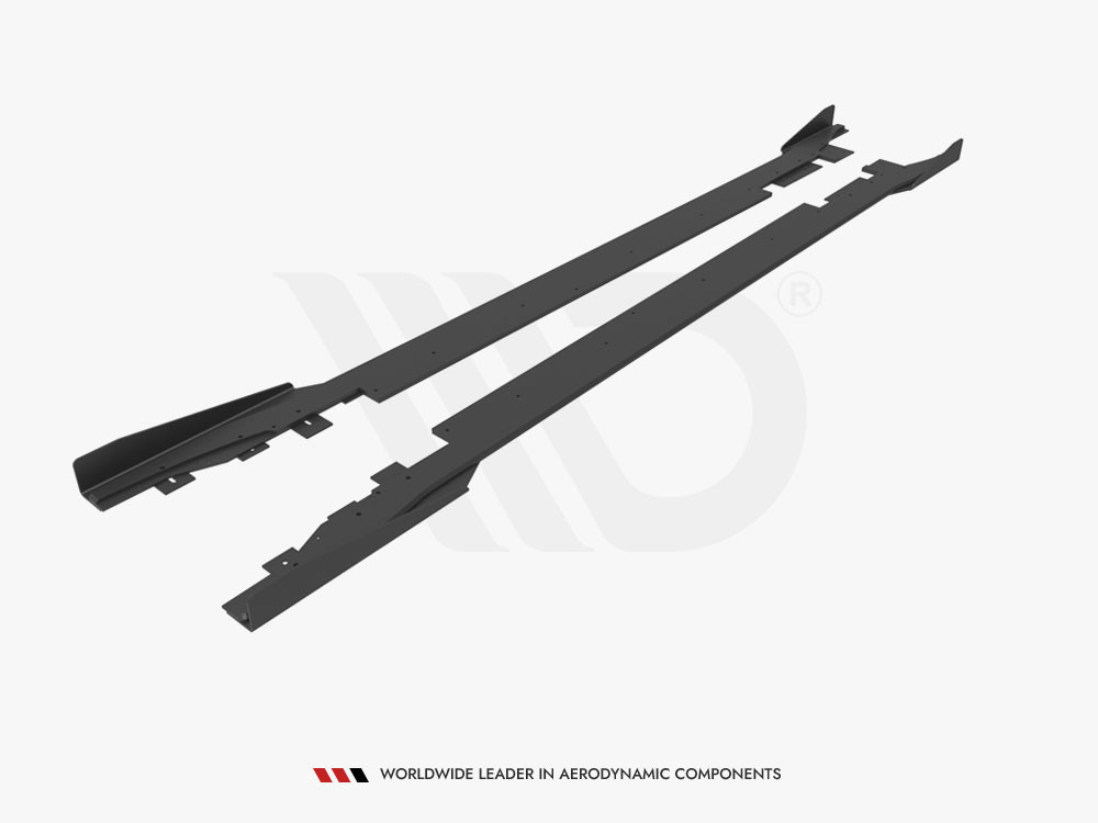 Maxton Street PRO Side Skirts Diffusers + Flaps Ford Mondeo Sport Mk5 Facelift / Fusion Sport Mk2 Facelift