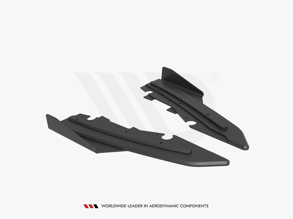 Maxton Street Pro Rear Side Splitters + Flaps Ford Mondeo Sport Mk5 Facelift / Fusion Sport Mk2 Facelift