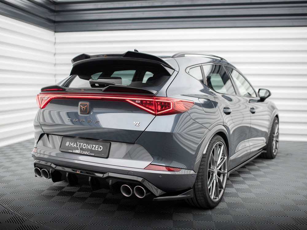 Maxton Rear Valance V.3 + Exhaust Ends Imitation Cupra Formentor Mk1 - Black Tips