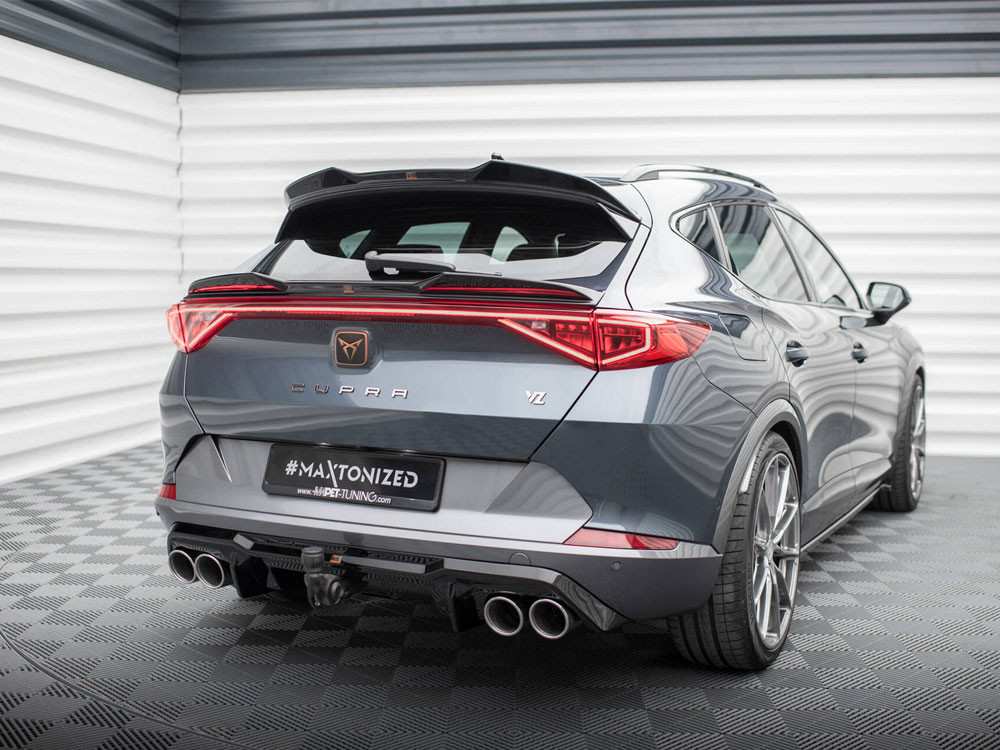 Maxton Rear Valance V.3 + Exhaust Ends Imitation Cupra Formentor Mk1 - Chrome Tips