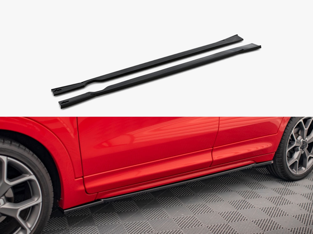 Maxton Side Skirts Diffusers Fiat 500X Sport Mk1 Facelift Maxton Side Skirts Diffusers Fiat 500X Sport Mk1 Facelift