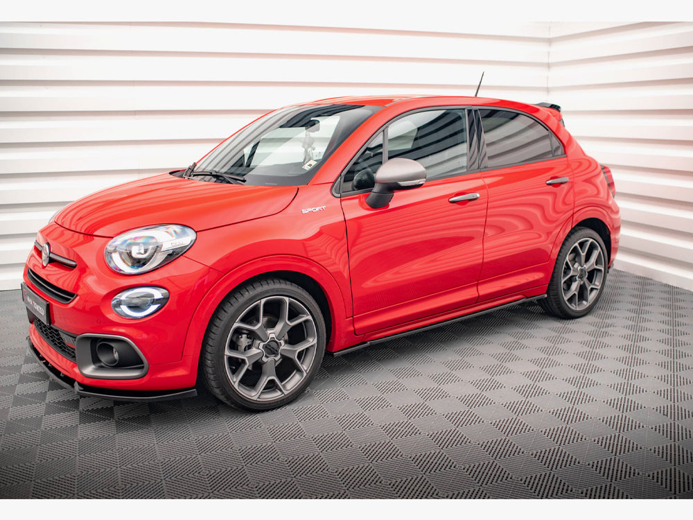 Maxton Side Skirts Diffusers Fiat 500X Sport Mk1 Facelift Maxton Side Skirts Diffusers Fiat 500X Sport Mk1 Facelift