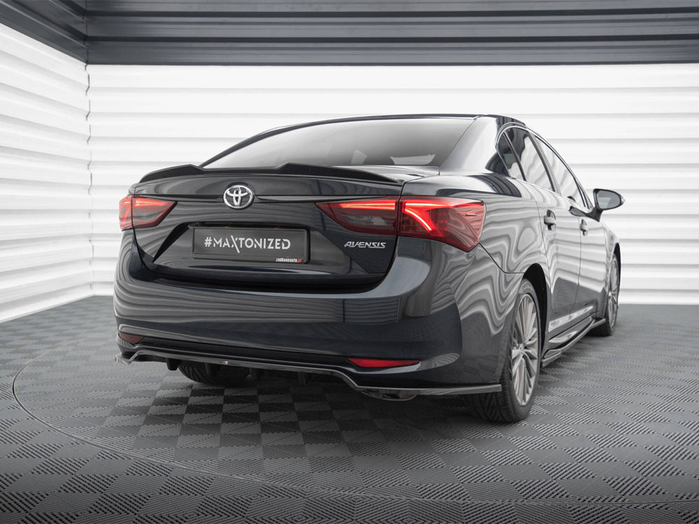 Maxton Rear Splitter (Vertical Bars) Toyota Avensis Sedan Mk3 Facelift
