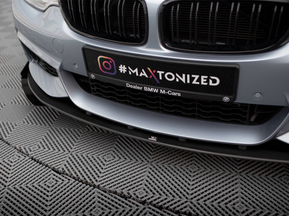 Maxton Street PRO Front Splitter + Flaps BMW 4 Coupe / Gran Coupe / Cabrio M-Pack F32 / F36 / F33
