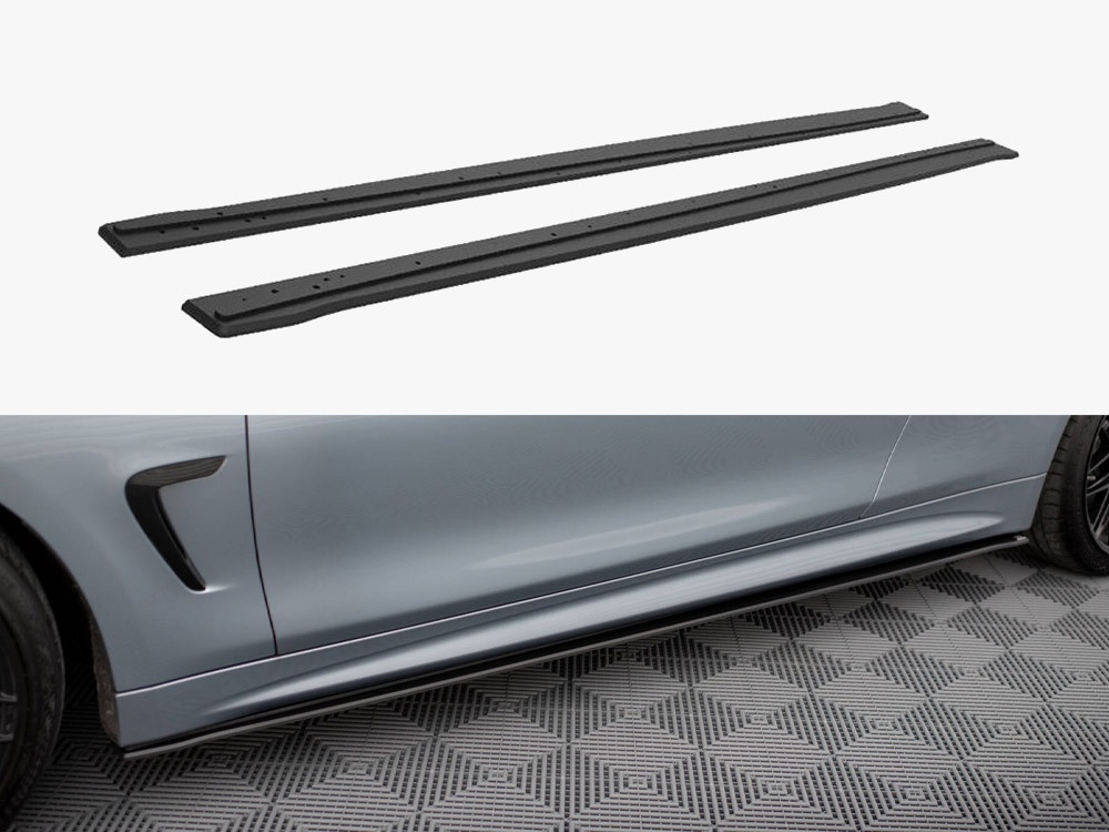 Maxton Street PRO Side Skirts Diffusers BMW 4 Coupe / Gran Coupe / Cabrio M-Pack F32 / F36 / F33