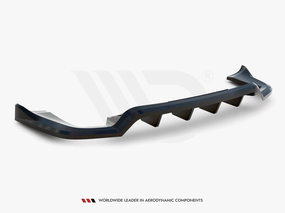 Maxton Rear Splitter (Vertical Bars) Porsche Cayenne Mk2 Facelift