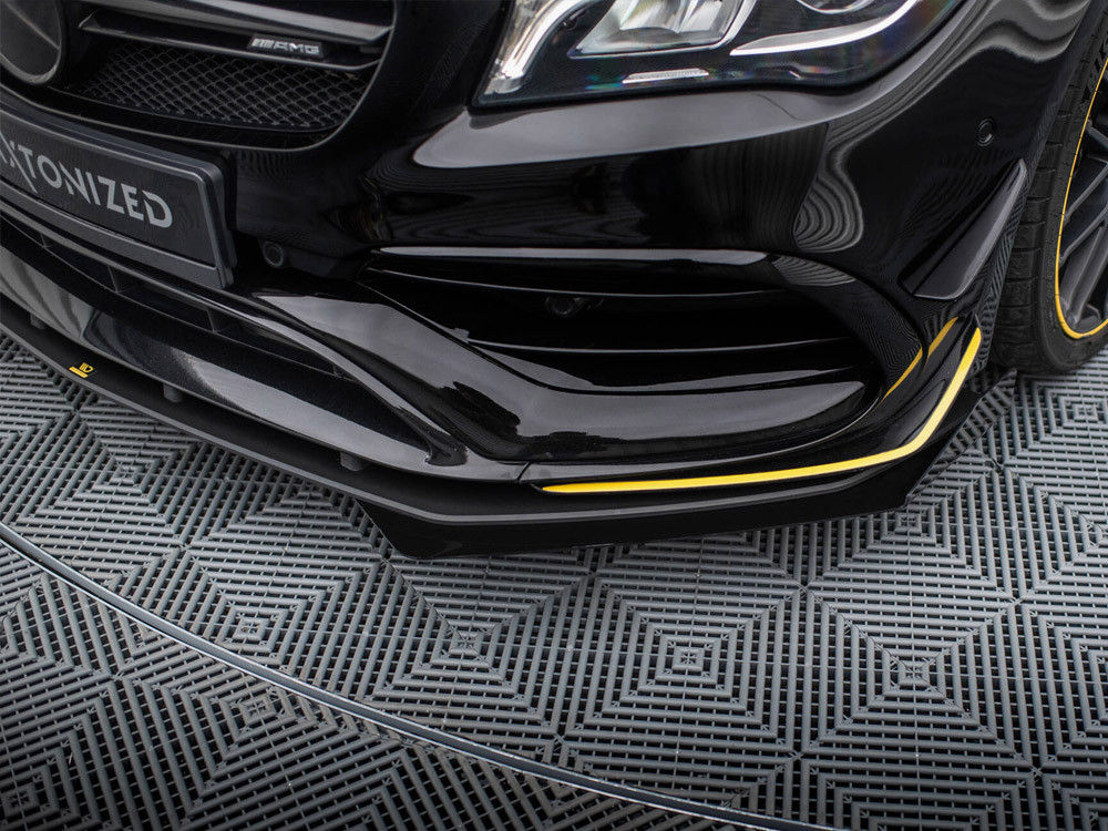Maxton Street PRO Front Splitter + Flaps Mercedes-AMG CLA 45 Aero C117 Facelift