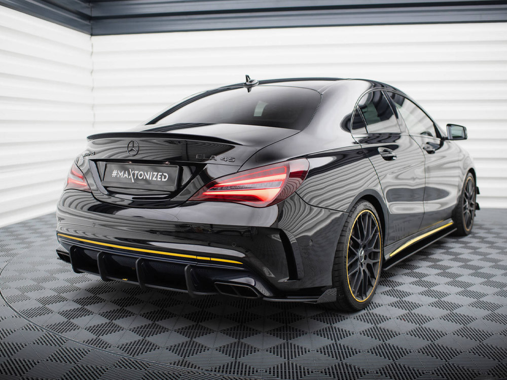 Maxton Street Pro Rear Side Splitters + Flaps Mercedes-AMG CLA 45 C117 Facelift Maxton Street Pro Rear Side Splitters + Flaps Mercedes-AMG CLA 45 C117 Facelift