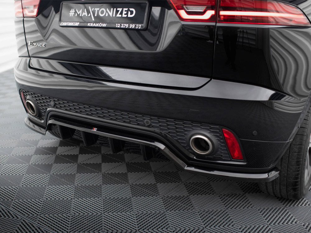Maxton Central Rear Splitter (Vertical Bars) Jaguar E-Pace R-Dynamic Mk1 Maxton Central Rear Splitter (Vertical Bars) Jaguar E-Pace R-Dynamic Mk1