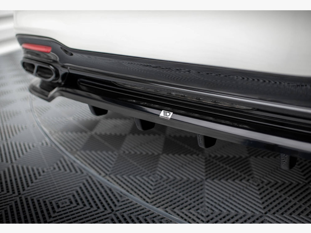 Maxton Rear Splitter (Vertical Bars) Mercedes-Benz S AMG-Line W222 Facelift