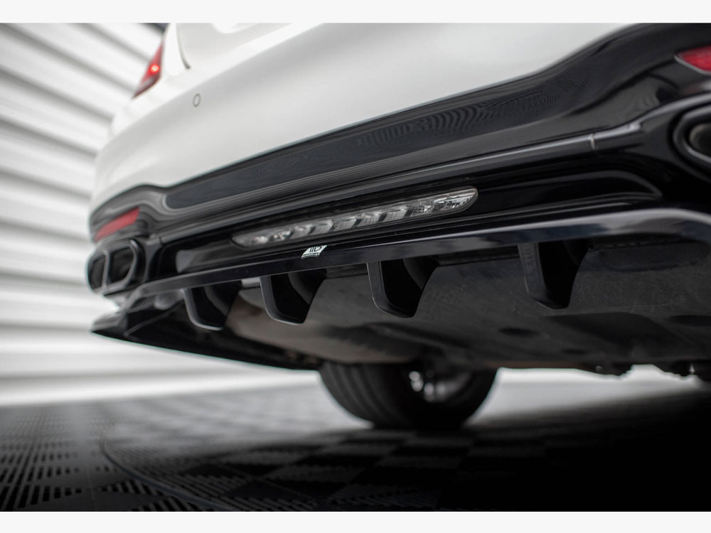 Maxton Rear Splitter (Vertical Bars) Mercedes-Benz S AMG-Line W222 Facelift
