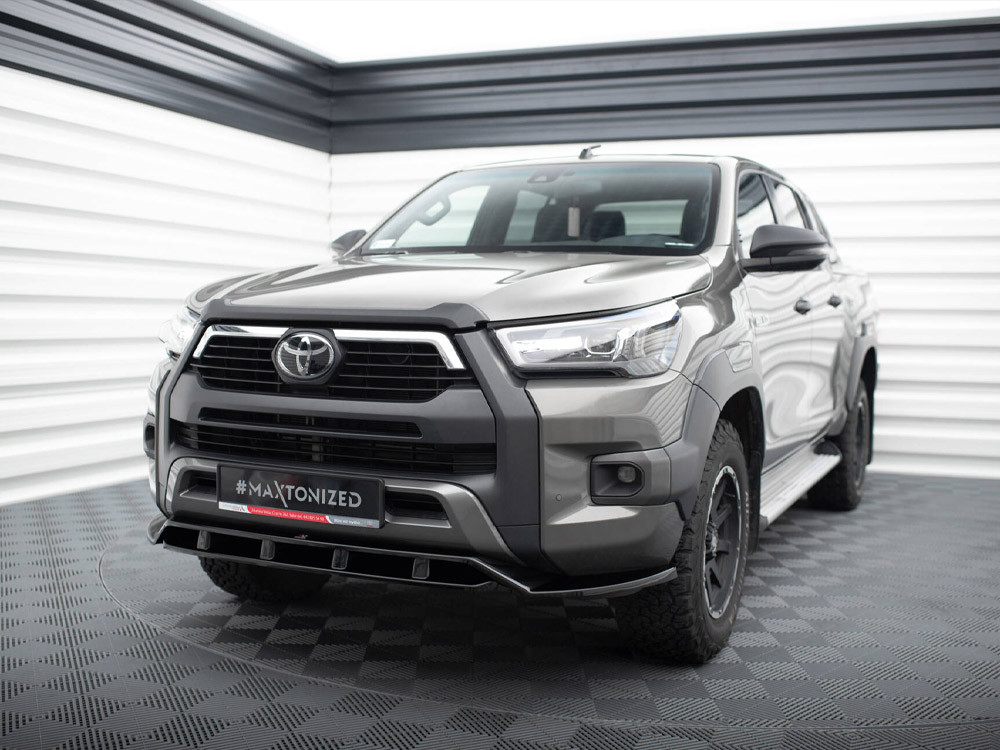 Maxton Front Splitter Toyota Hilux Invincible Mk8 Facelift Maxton Front Splitter Toyota Hilux Invincible Mk8 Facelift