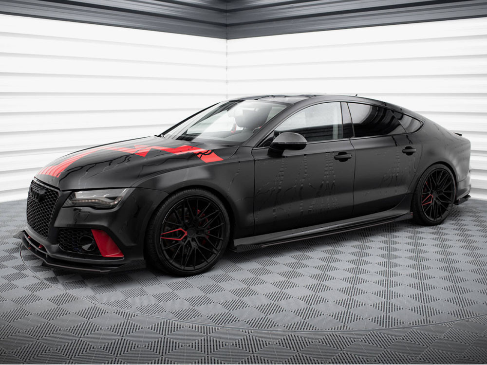Maxton Street PRO Side Skirts Diffusers + Flaps Audi A7 RS7 Look C7 Maxton Street PRO Side Skirts Diffusers + Flaps Audi A7 RS7 Look C7