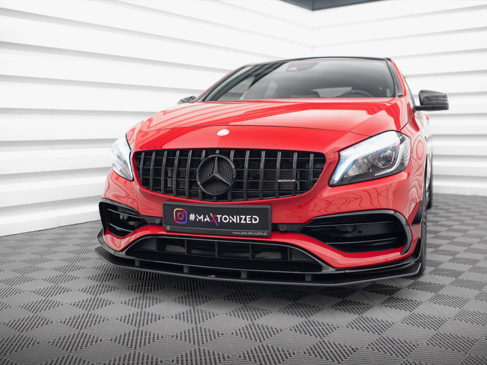 Maxton Street PRO Front Splitter Mercedes-Benz A 45 AMG Aero W176 Facelift Maxton Street PRO Front Splitter Mercedes-Benz A 45 AMG Aero W176 Facelift