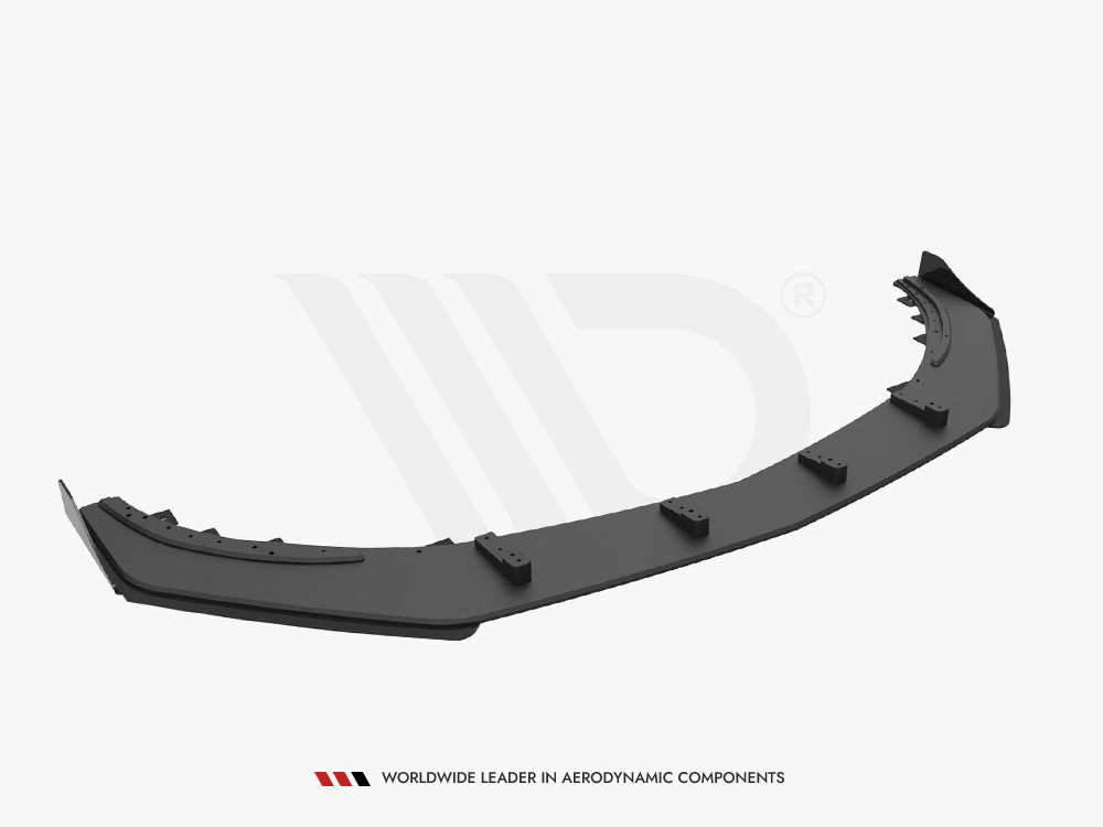 Maxton Street PRO Front Splitter + Flaps Mercedes-Benz A 45 AMG Aero W176 Facelift