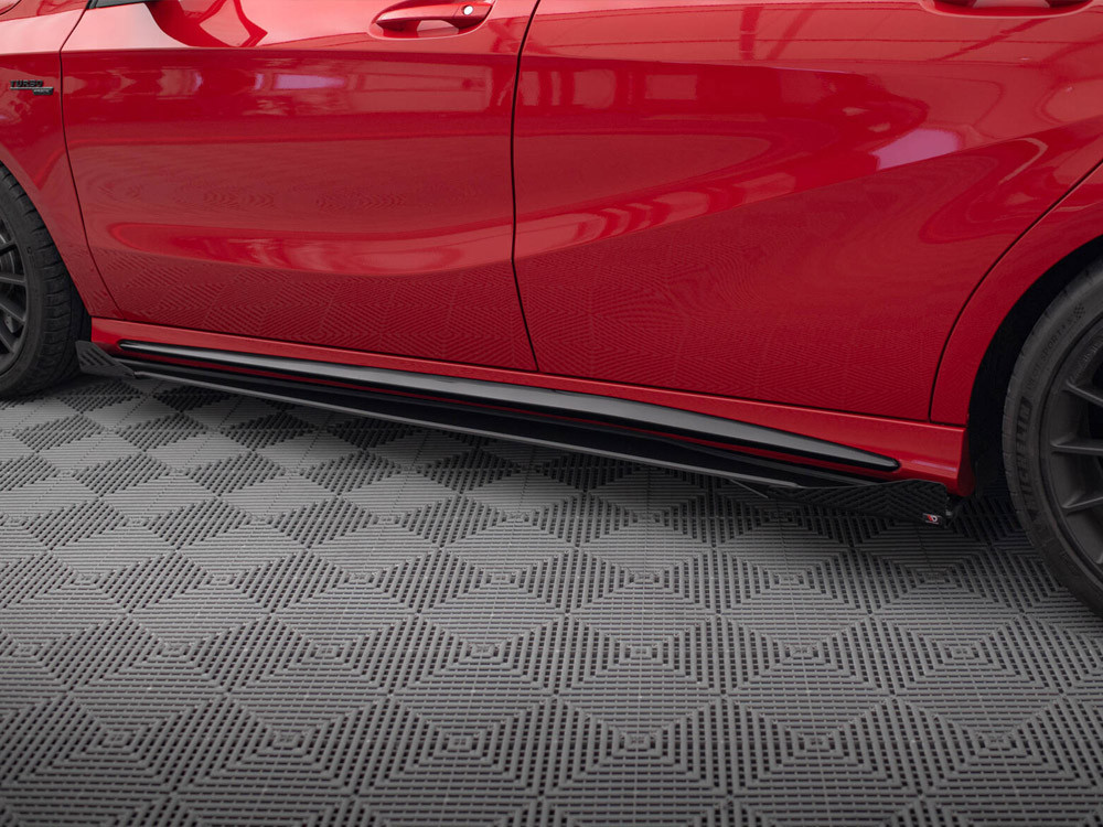 Maxton Street PRO Side Skirts Diffusers + Flaps Mercedes-Benz A 45 AMG W176 Facelift