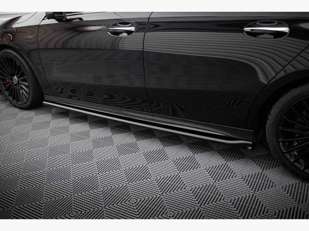 Maxton Side Skirt Diffusers Mercedes-AMG A35 / A AMG-Line W177 Facelift