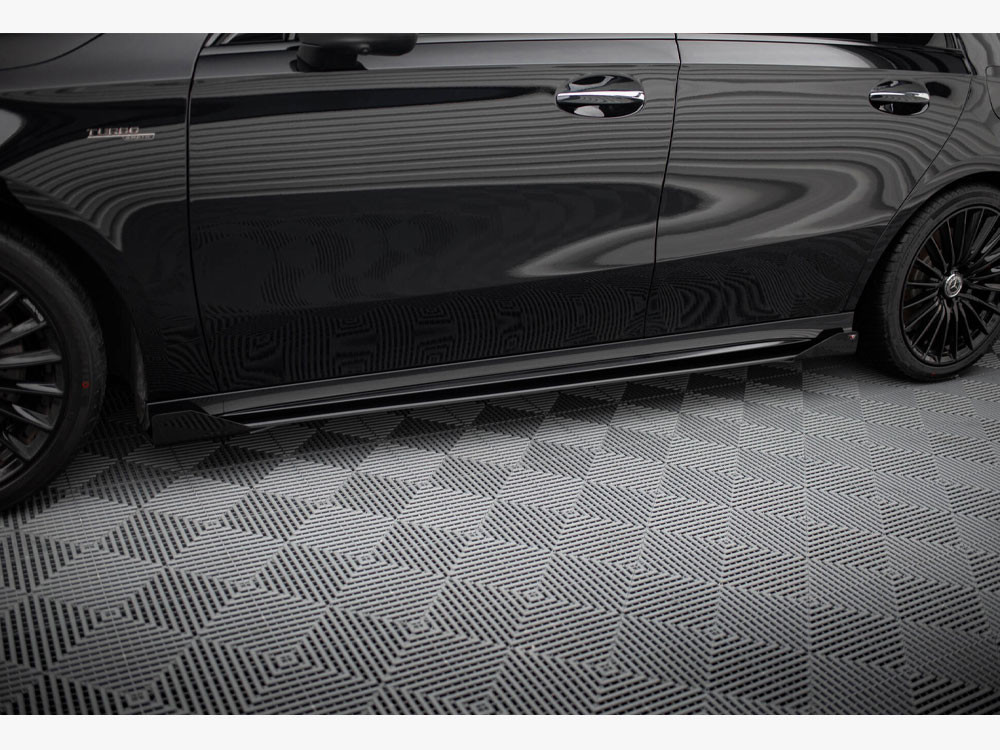 Maxton Street PRO Side Skirts Diffusers + Flaps Mercedes-AMG A35 W177 Facelift