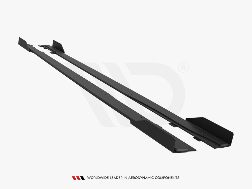 Maxton Street PRO Side Skirts Diffusers + Flaps Mercedes-AMG A35 W177 Facelift