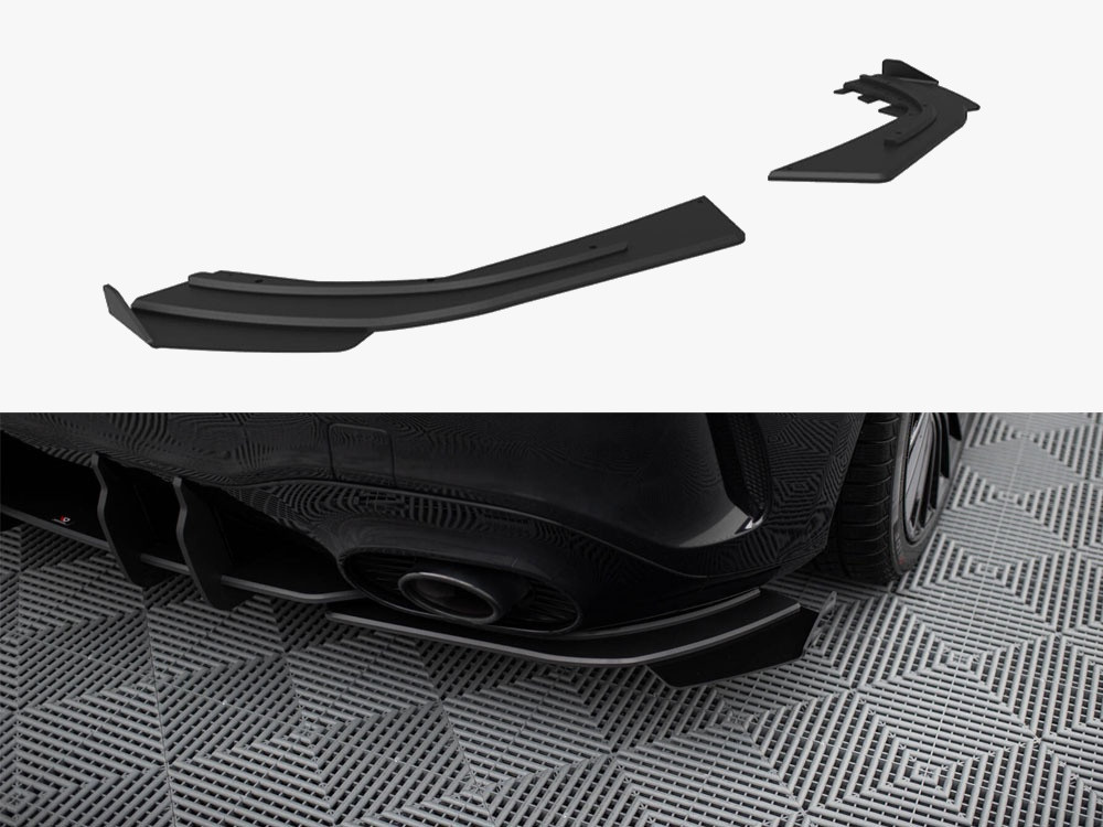 Maxton Street Pro Rear Side Splitters + Flaps Mercedes-AMG A35 Hatchback W177