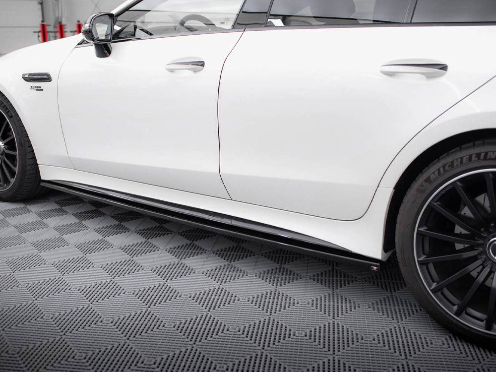 Maxton Side Skirts Diffusers Mercedes-AMG GT 43 4 Door Coupe V8 Styling Package