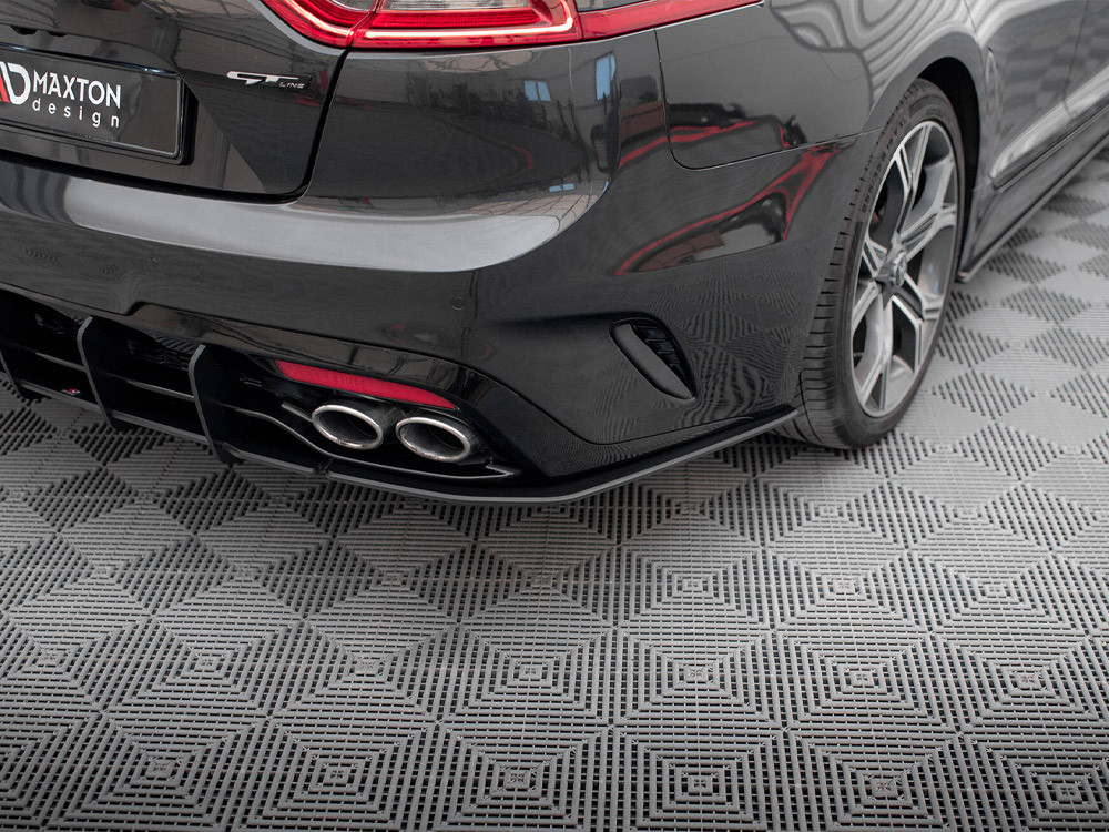 Maxton Street Pro Rear Side Splitters Kia Stinger GT / GT-Line Mk1