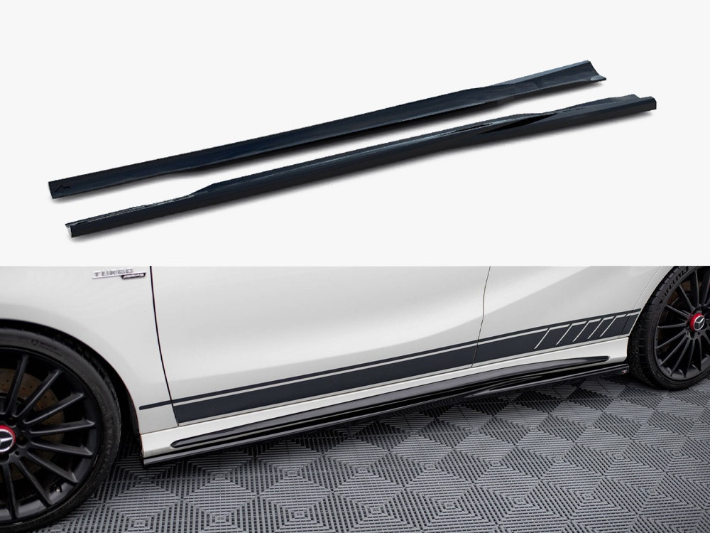 Maxton Side Skirts Diffusers Mercedes-Benz A45 AMG W176 Maxton Side Skirts Diffusers Mercedes-Benz A45 AMG W176