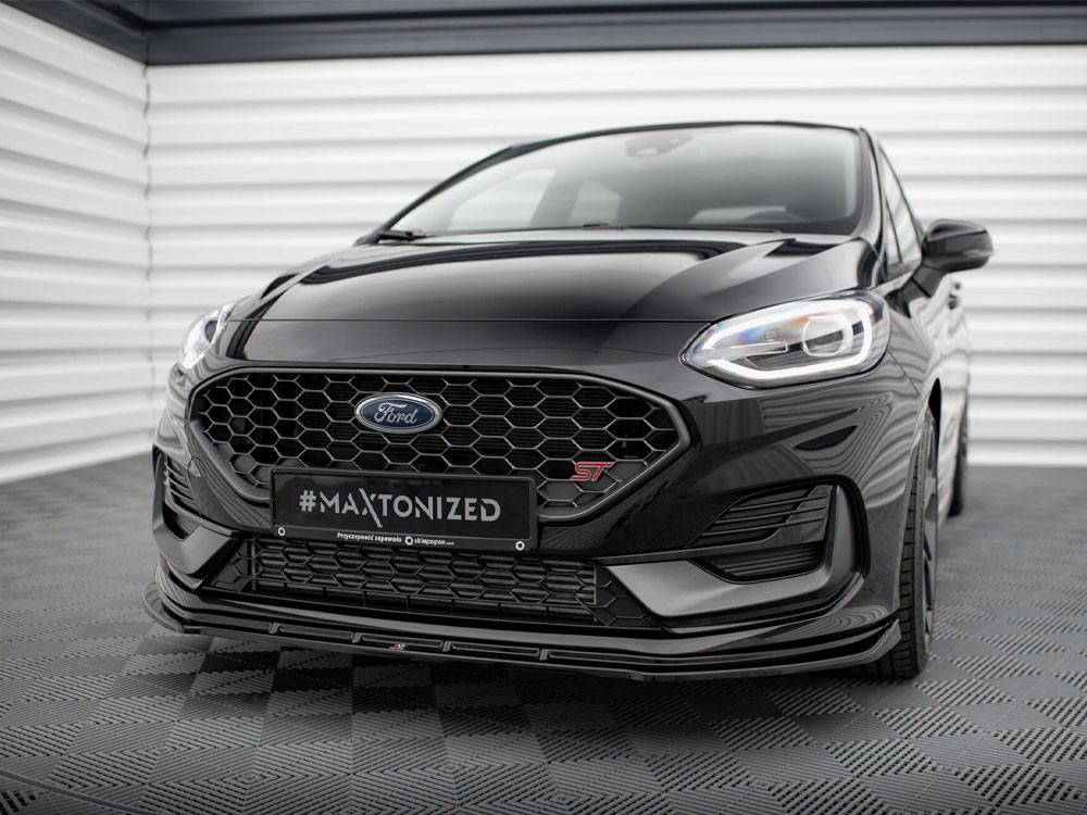 Maxton Front Splitter V.2 Ford Fiesta ST / ST-Line Mk8 Facelift Maxton Front Splitter V.2 Ford Fiesta ST / ST-Line Mk8 Facelift