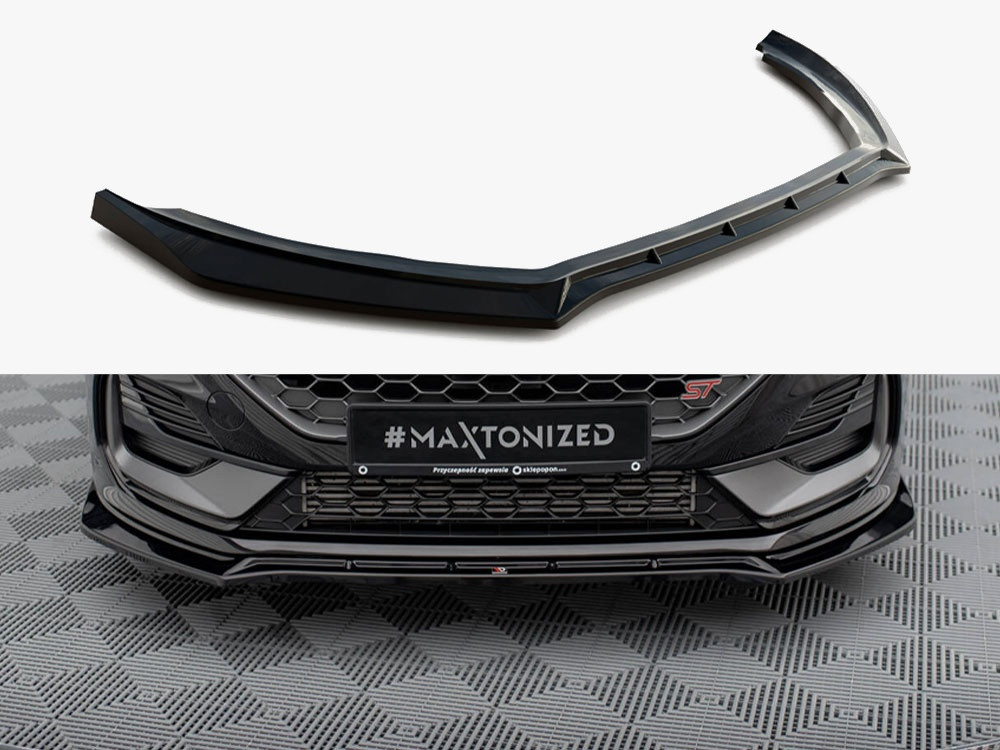 Maxton Front Splitter V.4 Ford Fiesta ST / ST-Line Mk8 Facelift