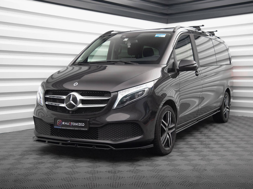 Maxton Front Splitter V.2 Mercedes-Benz V-Class W447 Facelift Maxton Front Splitter V.2 Mercedes-Benz V-Class W447 Facelift