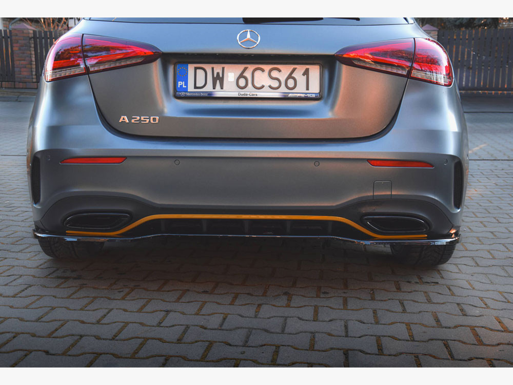 Maxton Rear Splitter (Vertical Bars) Mercedes-Benz A Hatchback AMG Line W177
