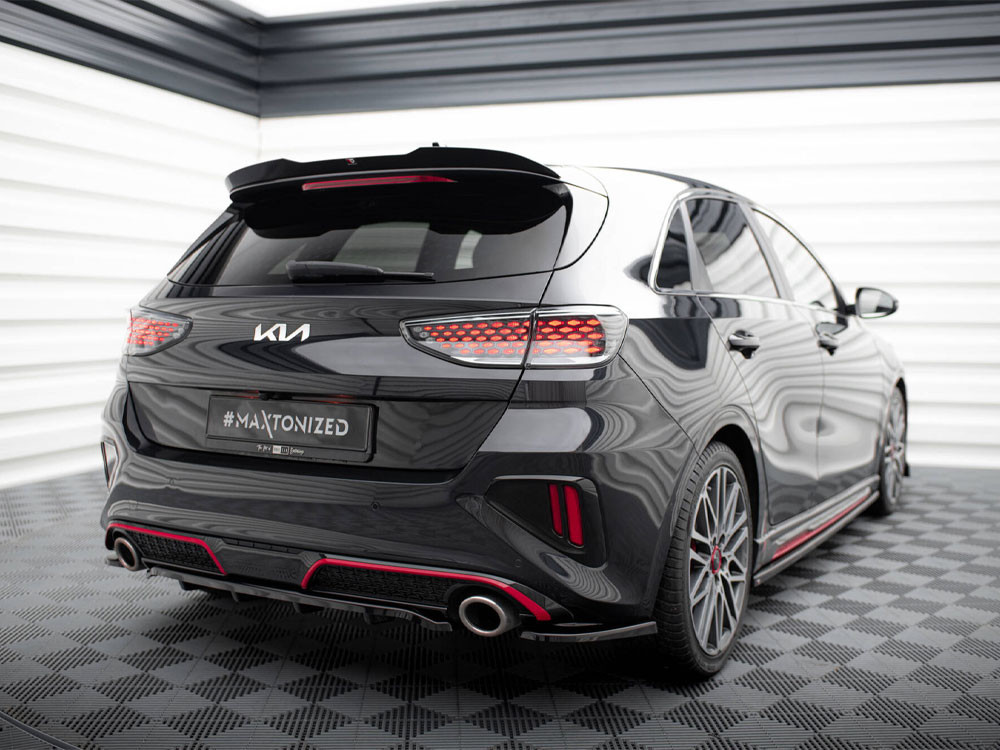 Maxton Rear Side Splitters Kia Ceed GT Mk3 Facelift Maxton Rear Side Splitters Kia Ceed GT Mk3 Facelift