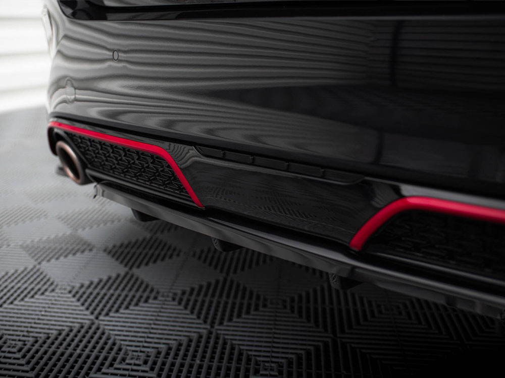 Maxton Central Rear Splitter (Vertical Bars) Kia Ceed GT Mk3 Facelift